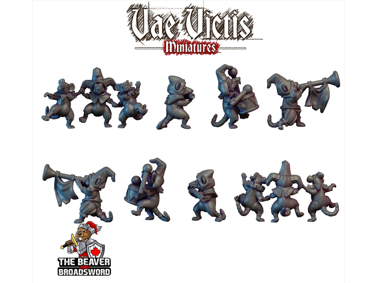 Corrupted Circus Mini Set - Monster, Fey, Undead, DnD, Fantasy- High Quality Resin Printed 28mm 32mm Tabletop Miniatures, Tough Figurine-3