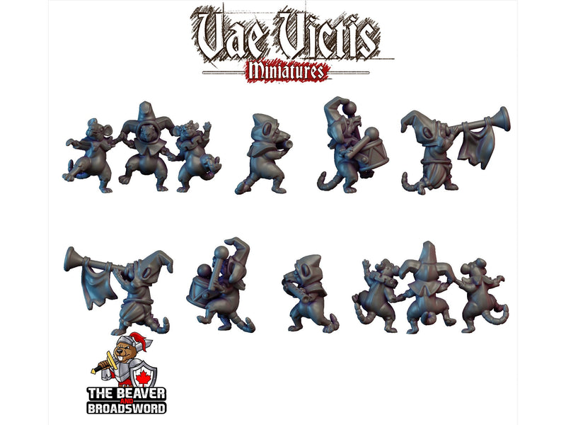 Corrupted Circus Mini Set - Monster, Fey, Undead, DnD, Fantasy- High Quality Resin Printed 28mm 32mm Tabletop Miniatures, Tough Figurine-3