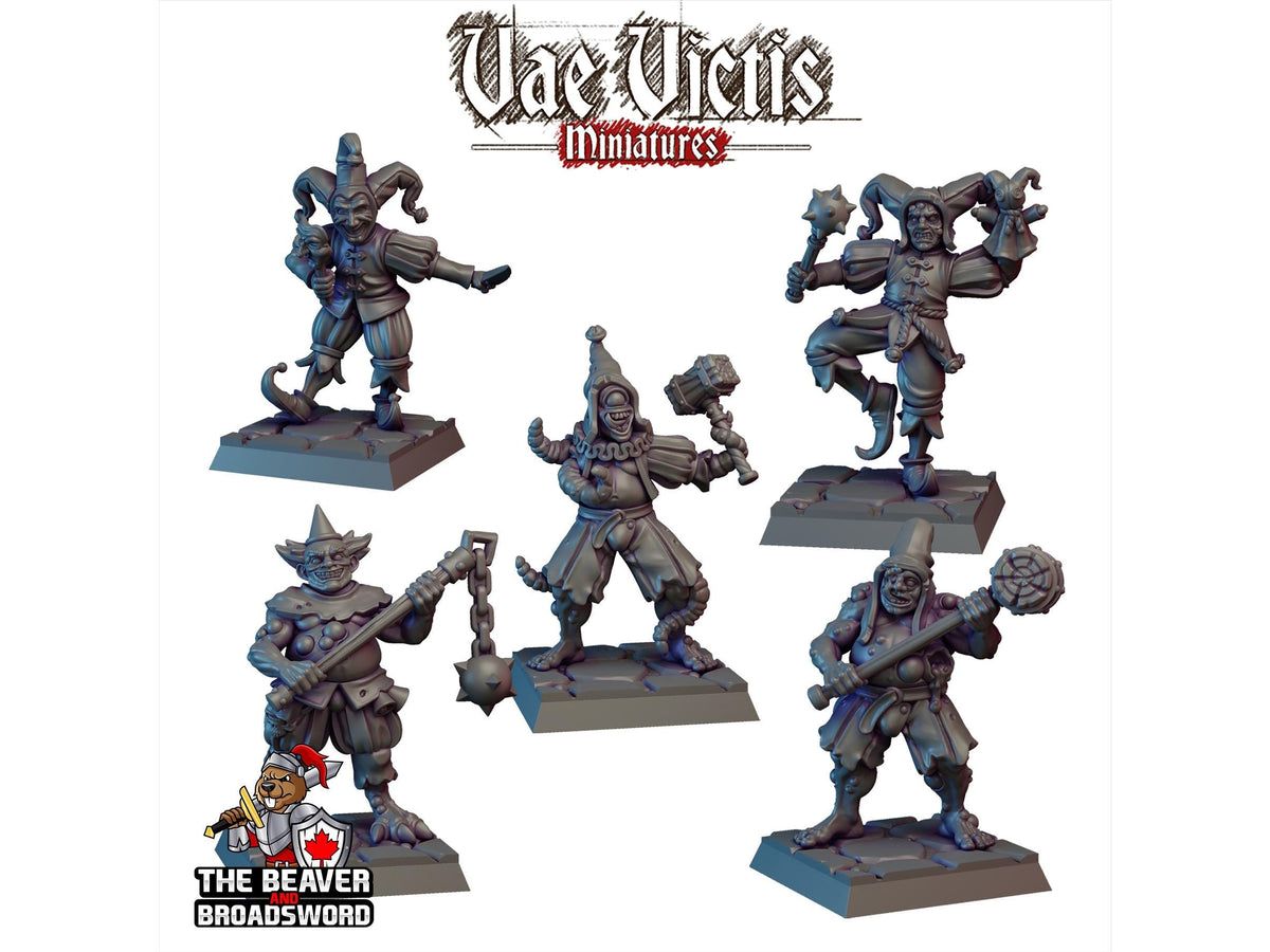Corrupted Circus Mini Set - Monster, Fey, Undead, DnD, Fantasy- High Quality Resin Printed 28mm 32mm Tabletop Miniatures, Tough Figurine-2