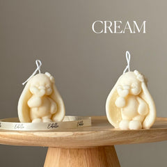 Tiny Bunny Soy Candle: Handmade Easter Decor-3