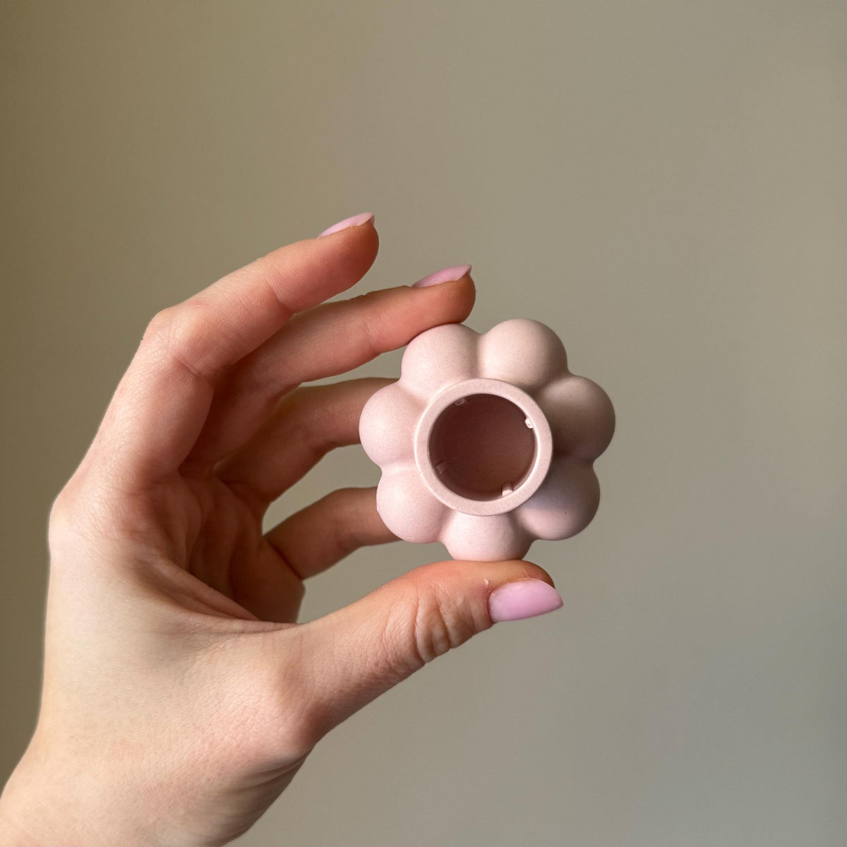 Flower Candlestick Holder: Jesmonite Table Decor-6