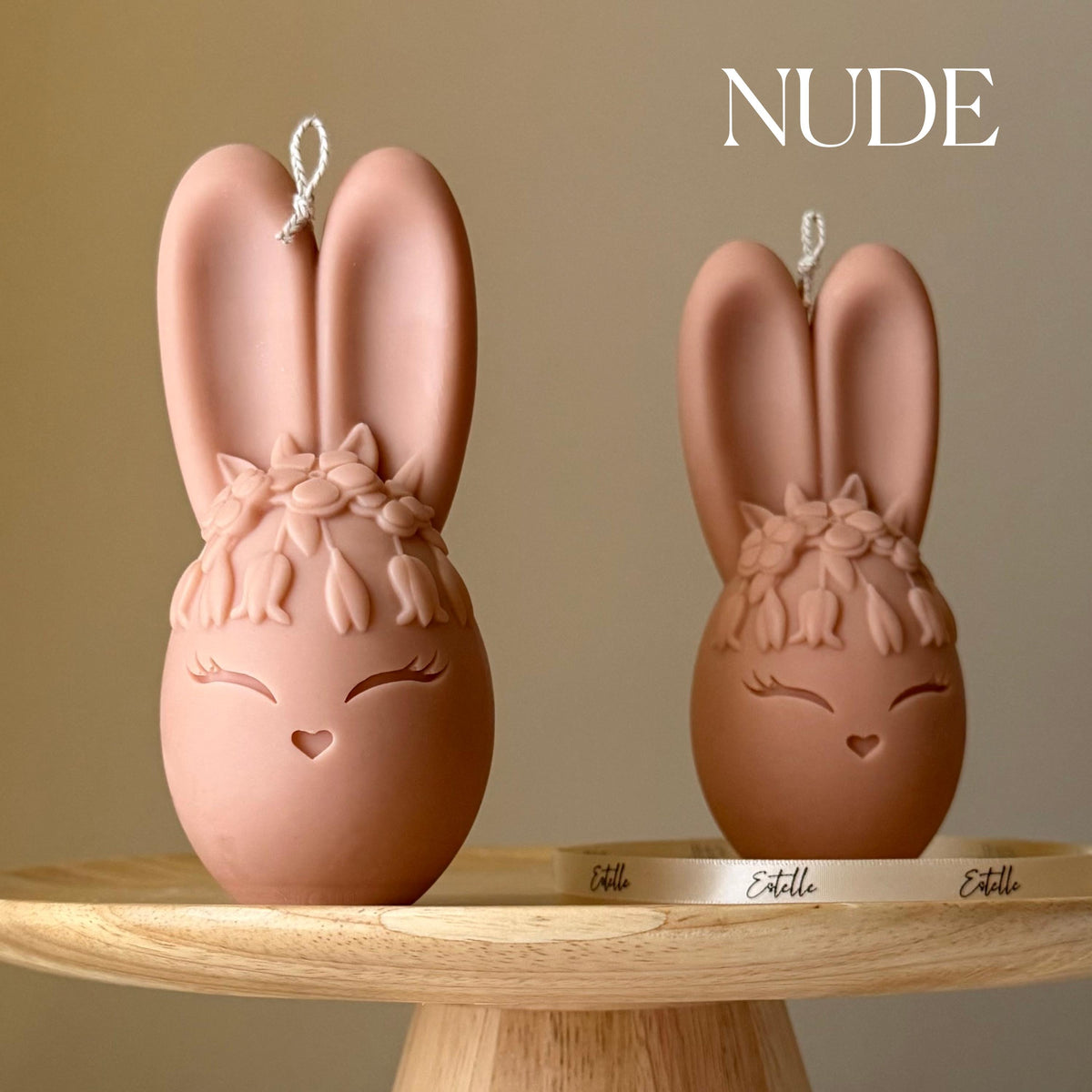 Egg Rabbit Soy Candle: Handmade Home Decor, New Home Gift-2