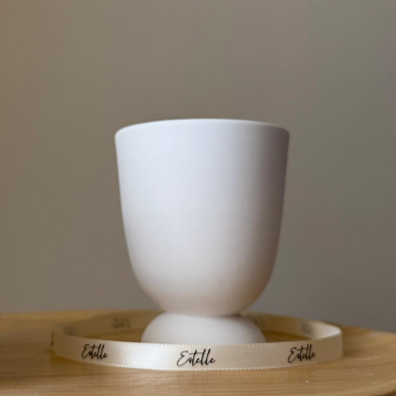 Jesmonite Vase Jar Soy Candle: Handmade Scented Container Candle-2