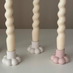 Flower Candlestick Holder: Jesmonite Table Decor-5