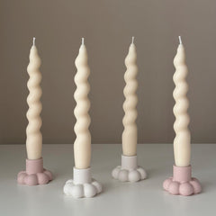 Flower Candlestick Holder: Jesmonite Table Decor-4