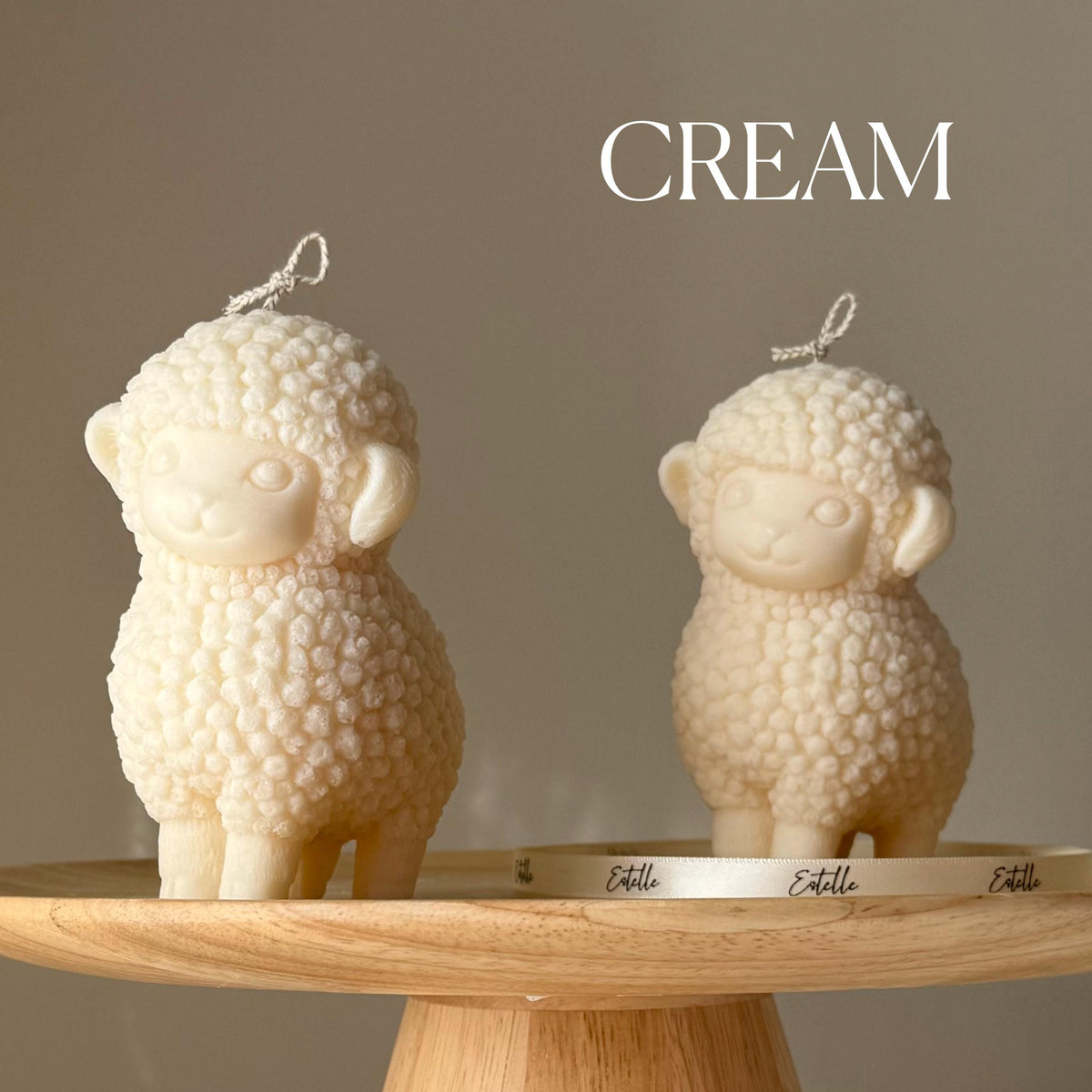 Handmade Sheep Soy Candle | Nursery Decor-3