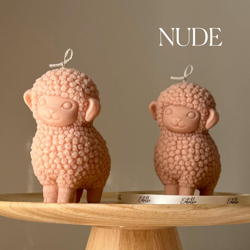 Handmade Sheep Soy Candle | Nursery Decor-2