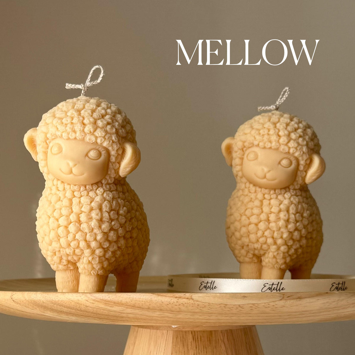 Handmade Sheep Soy Candle | Nursery Decor-4