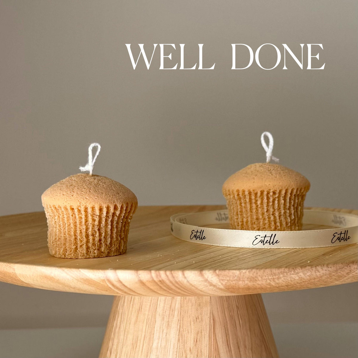 Handmade Cupcake Soy Candle: Trendy Vegan Home Decor-4