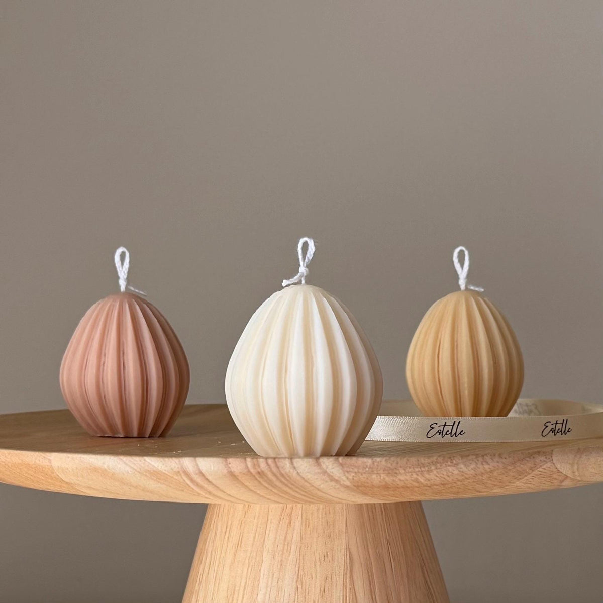 Easter Egg Soy Candle: Handmade Sculptural Home Decor-1