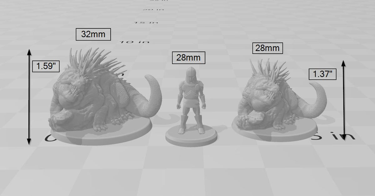 Basilisk | DnD Premium Resin Miniature, Durable and Tough for your TTRPG and Wargaming! 32mm, 28mm, Beast, Animal, Mountain, Monstrosity-3