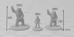 Bear | DnD Miniature, Premium Resin, Durable and Tough for your TTRPG and Wargaming! 32mm, 28mm, Beast, Animal, Mountain, Monstrosity-3