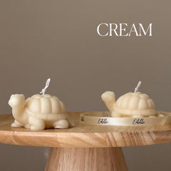 Handmade Soy Turtle Candle: Sculptural Art Gift-3
