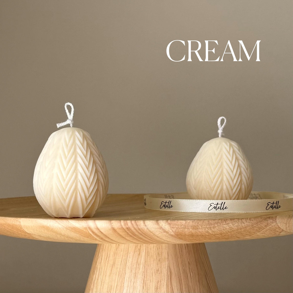 Easter Egg Soy Candle: Handmade Sculptural Home Decor-3