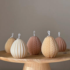 Easter Egg Soy Candle: Handmade Sculptural Home Decor-5