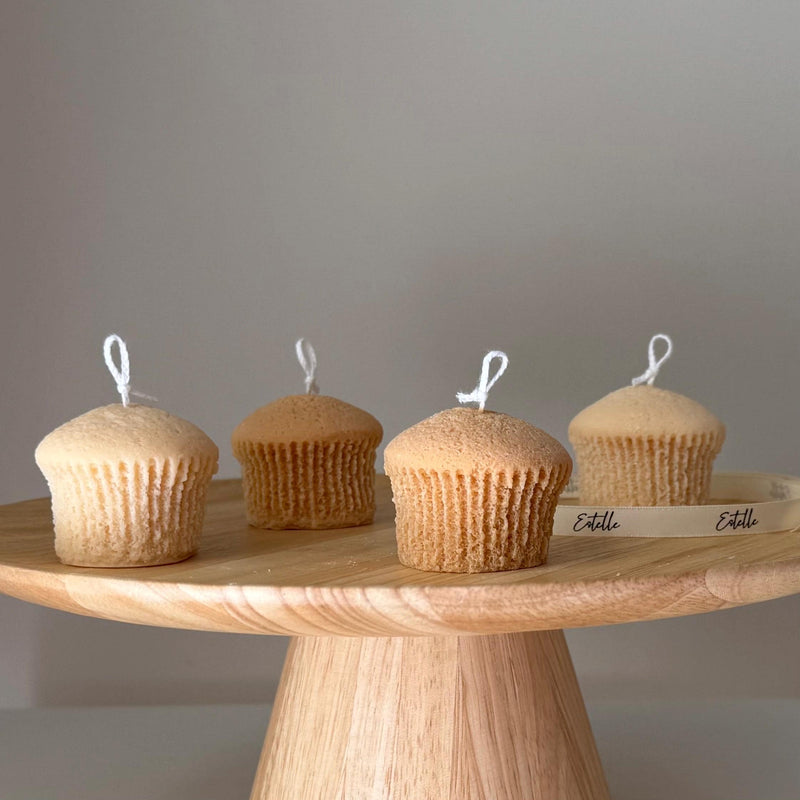 Handmade Cupcake Soy Candle: Trendy Vegan Home Decor-1