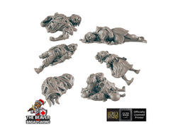 Corpses Part 1 | DnD Miniature, Premium Resin, Durable and Tough for your TTRPG and Wargaming! 32mm, 28mm, Corpse, Pile, Male, Female-1