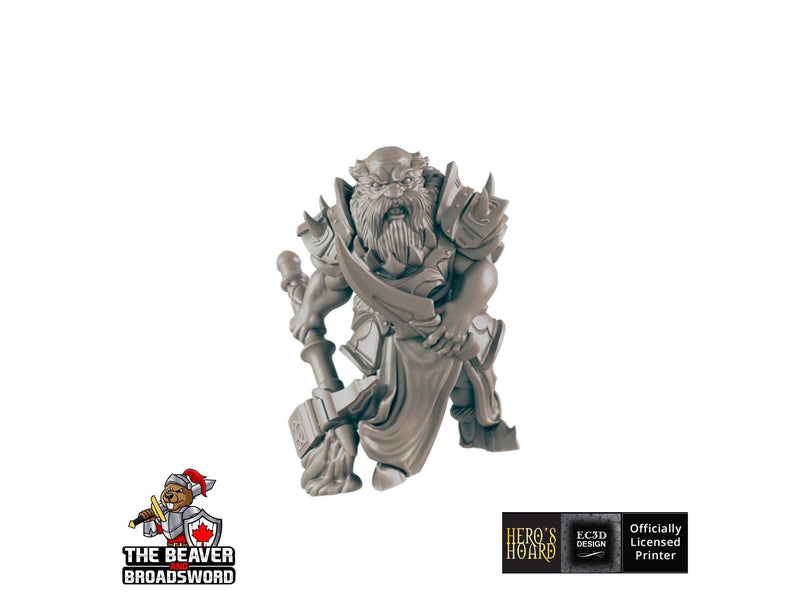 Dark Dwarf 1 | DnD Miniature, Premium Resin, Durable and Tough for your TTRPG and Wargaming! 32mm, 28mm, Male, Duergar, Mountain, Underdark-1