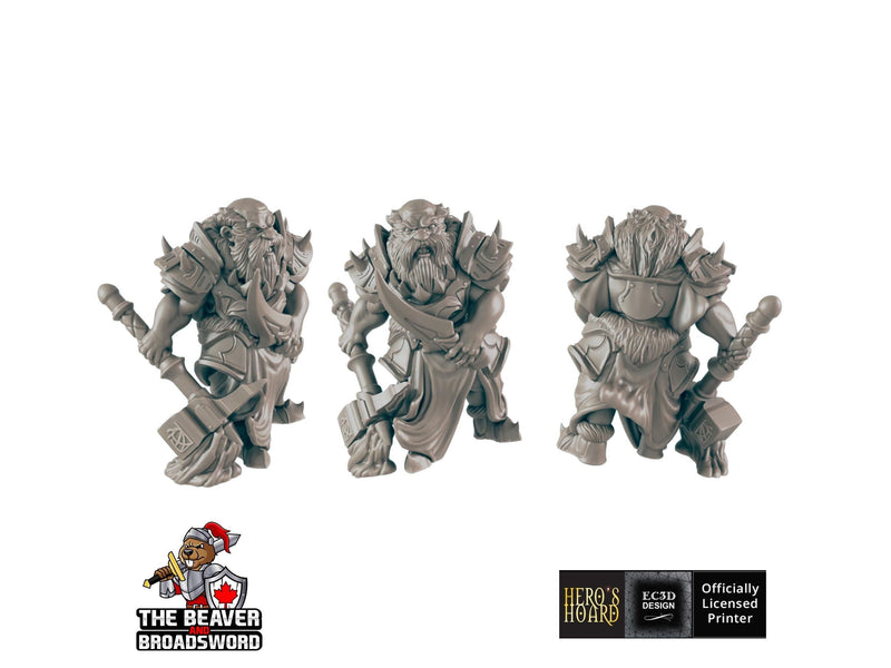 Dark Dwarf 1 | DnD Miniature, Premium Resin, Durable and Tough for your TTRPG and Wargaming! 32mm, 28mm, Male, Duergar, Mountain, Underdark-2