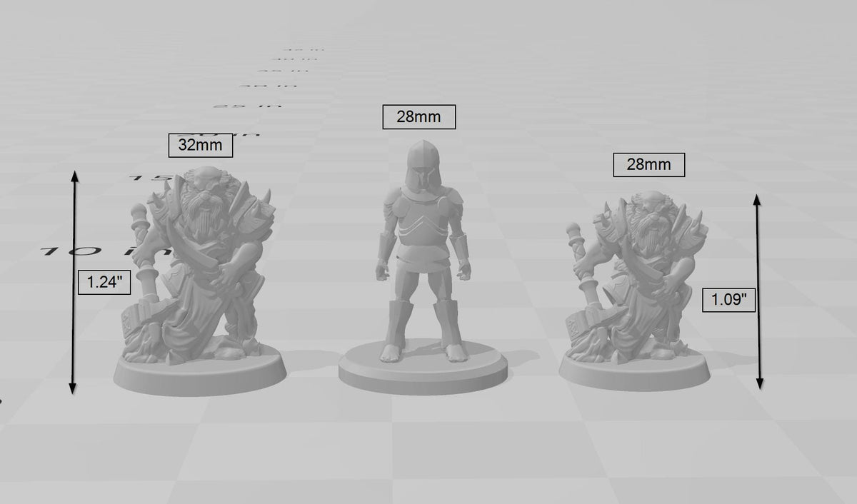 Dark Dwarf 1 | DnD Miniature, Premium Resin, Durable and Tough for your TTRPG and Wargaming! 32mm, 28mm, Male, Duergar, Mountain, Underdark-3