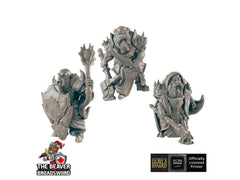 Dark Dwarf Pack | DnD Miniature, Premium Resin, Durable and Tough for your TTRPG and Wargaming! 32mm, 28mm, Male, Duergar Mountain Underdark-1