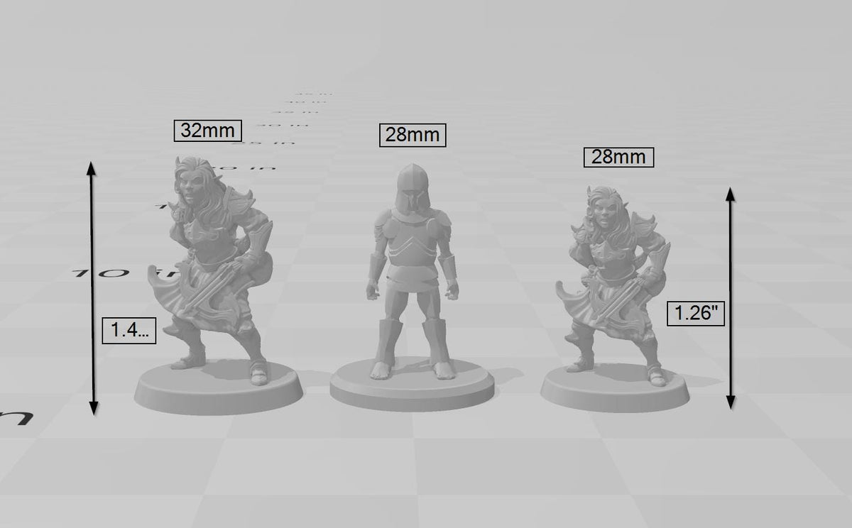 Dark Elf 1 | DnD Miniature, Premium Resin, Durable and Tough for your TTRPG and Wargaming! 32mm, 28mm, Female, Drow, Ranger, Sniper-3