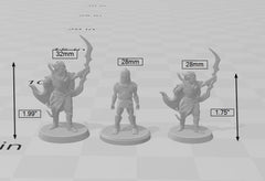 Dark Elf 2 | DnD Miniature, Premium Resin, Durable and Tough for your TTRPG and Wargaming! 32mm, 28mm, Male, Drow, Ranger, Sniper-3