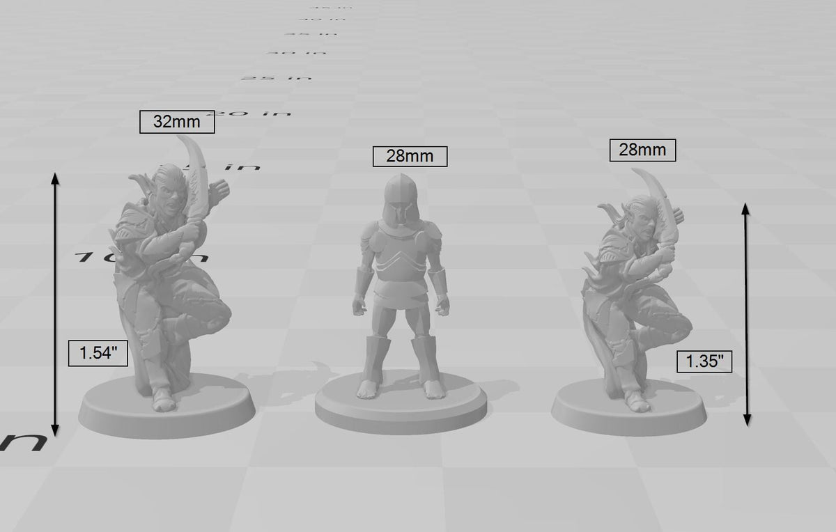 Dark Elf 3 | DnD Miniature, Premium Resin, Durable and Tough for your TTRPG and Wargaming! 32mm, 28mm, Male, Drow, Fighter, Rogue-3