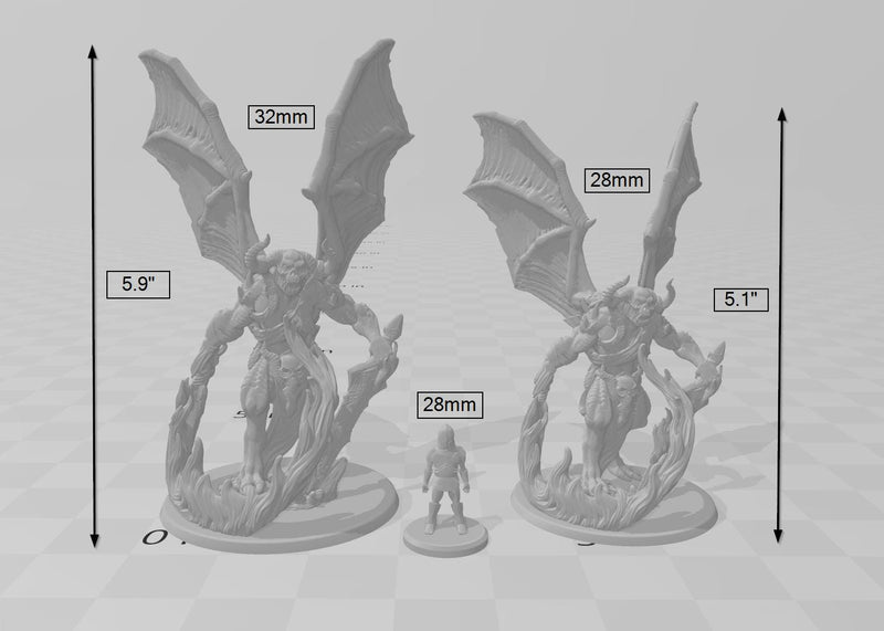 Balor | DnD Premium Resin Miniature, Durable and Tough for your TTRPG and Wargaming! 32mm, 28mm, Demon, Fiend, Epic Boss, Diorama, Devil-3