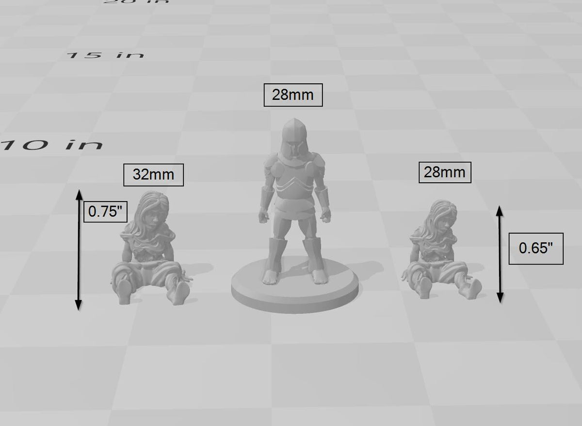 Corpses Part 2 | DnD Miniature, Premium Resin, Durable and Tough for your TTRPG and Wargaming! 32mm, 28mm, Corpse, Pile, Male, Female-3