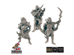 Dark Elf Set | DnD Miniature, Premium Resin, Durable and Tough for your TTRPG and Wargaming! 32mm, 28mm, Male, Drow, Fighter, Rogue-1