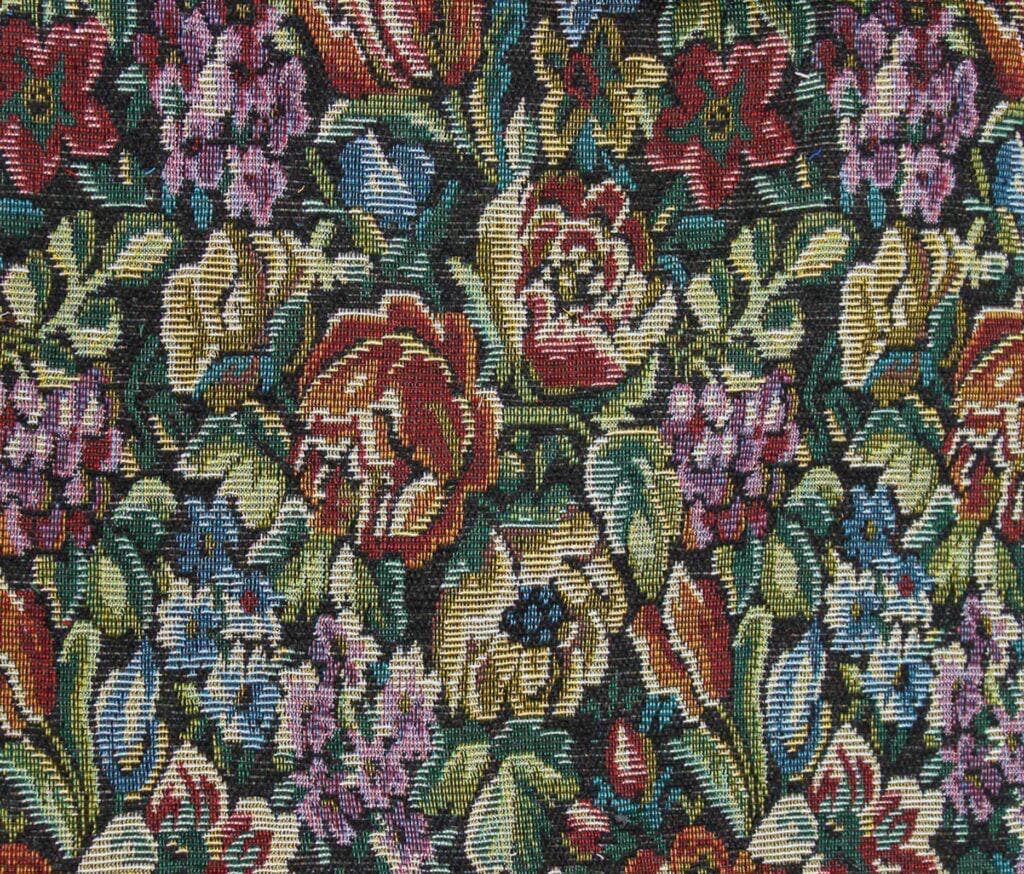 Floral Tapestry Jacquard Fabric - Heavyweight Upholstery, Home Decor-3