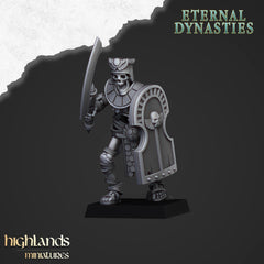 Ancient Skeletons Guard Unit - Highlands Miniatures Eternal Dynasty | Undead | Skeleton | Lich | Desert | Fantasy | Pathfinder | Wargaming-6