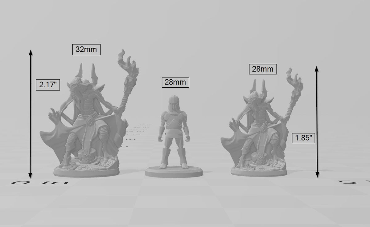 5 Eldritch Horrors Miniature Pack - Arbiter Miniatures | DnD | Illithid | Mind Flayer | Intellect Devourer | 28mm 32mm | Pathfinder | Evil-2