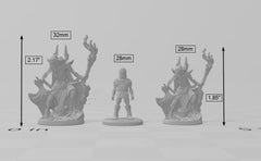 5 Eldritch Horrors Miniature Pack - Arbiter Miniatures | DnD | Illithid | Mind Flayer | Intellect Devourer | 28mm 32mm | Pathfinder | Evil-2
