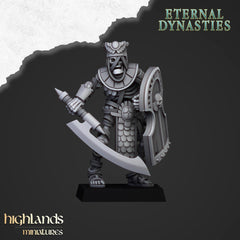 Ancient Skeletons Guard Unit - Highlands Miniatures Eternal Dynasty | Undead | Skeleton | Lich | Desert | Fantasy | Pathfinder | Wargaming-5
