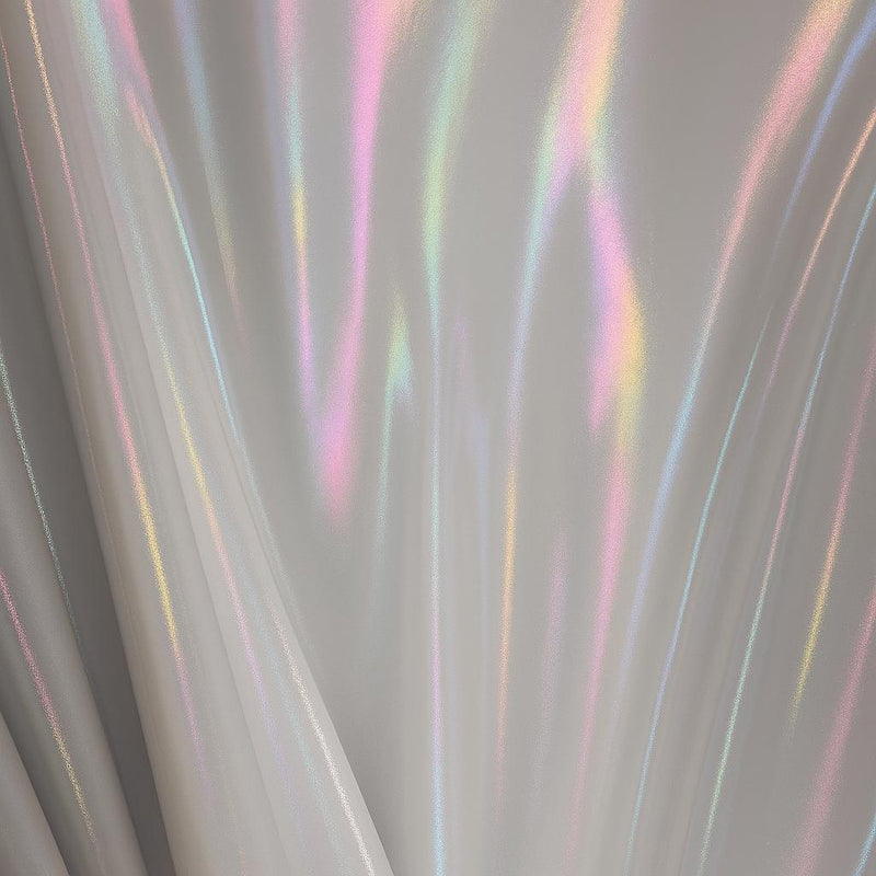 Iridescent Holographic Fabric: 4-Way Stretch Nylon Spandex - 60" Wide-1