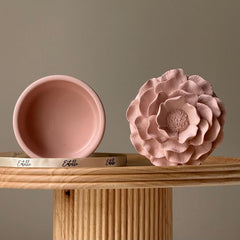 Jesmonite Flower Jar: Scandi Home Decor, Jewelry Storage Dish-3