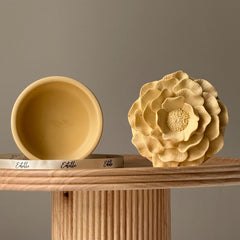 Jesmonite Flower Jar: Scandi Home Decor, Jewelry Storage Dish-4