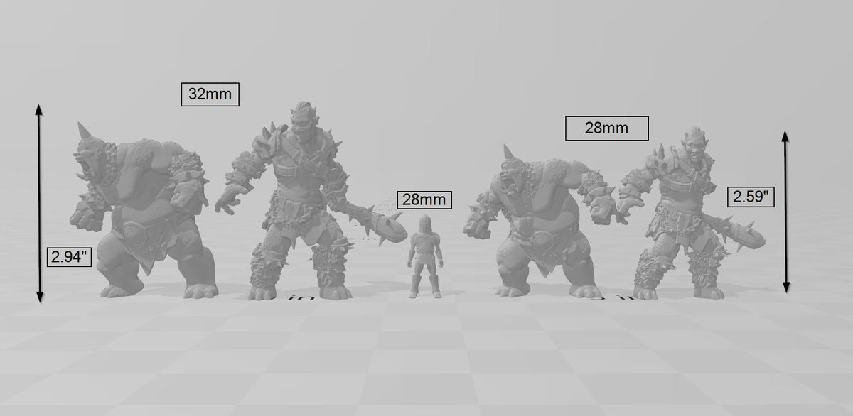 Cyclops Minions mini set | DnD Miniature, Premium Resin, Durable and Tough for your TTRPG and Wargaming! 32mm, 28mm, Thief, Assassin