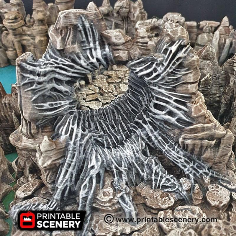 Wicked Webs 9pc terrain set | DnD RPG and Warming Terrain, Durable and High quality. Perfect For Diorama and Models. Caver, Cave, Spider-5