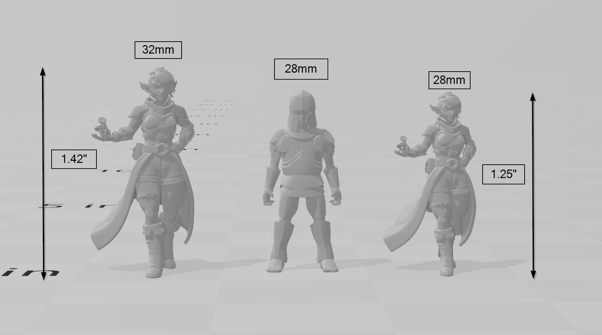 Rogue Sisters mini set | DnD Miniature, Premium Resin, Durable and Tough for your TTRPG and Wargaming! 32mm, 28mm, Thief, Assassin