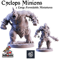 Cyclops Minions mini set | DnD Miniature, Premium Resin, Durable and Tough for your TTRPG and Wargaming! 32mm, 28mm, Thief, Assassin-1