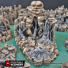 Wicked Webs 9pc terrain set | DnD RPG and Warming Terrain, Durable and High quality. Perfect For Diorama and Models. Caver, Cave, Spider-7