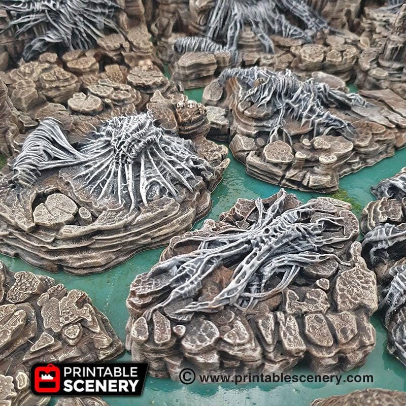 Wicked Webs 9pc terrain set | DnD RPG and Warming Terrain, Durable and High quality. Perfect For Diorama and Models. Caver, Cave, Spider-6