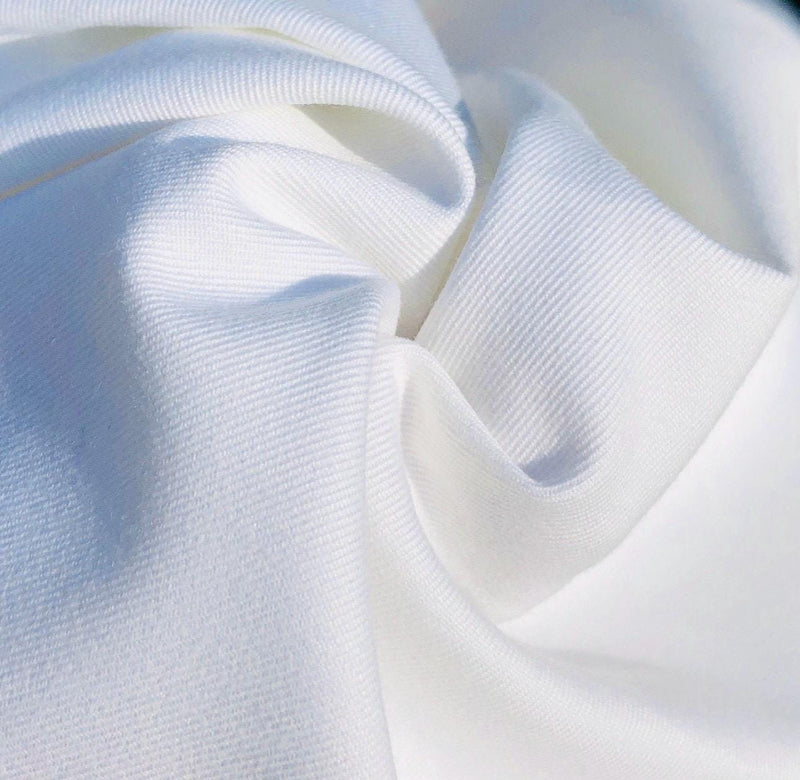 Black and White Twill Fabric: 65/35 Poly-Cotton Blend, 57" Wide-6