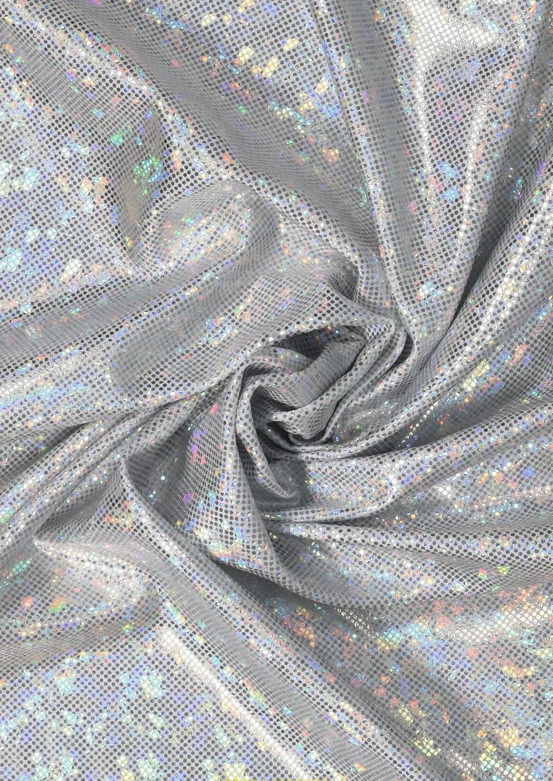 Holographic Shatter Glass Spandex Fabric - 60" Wide - Dance, Swim, Costume