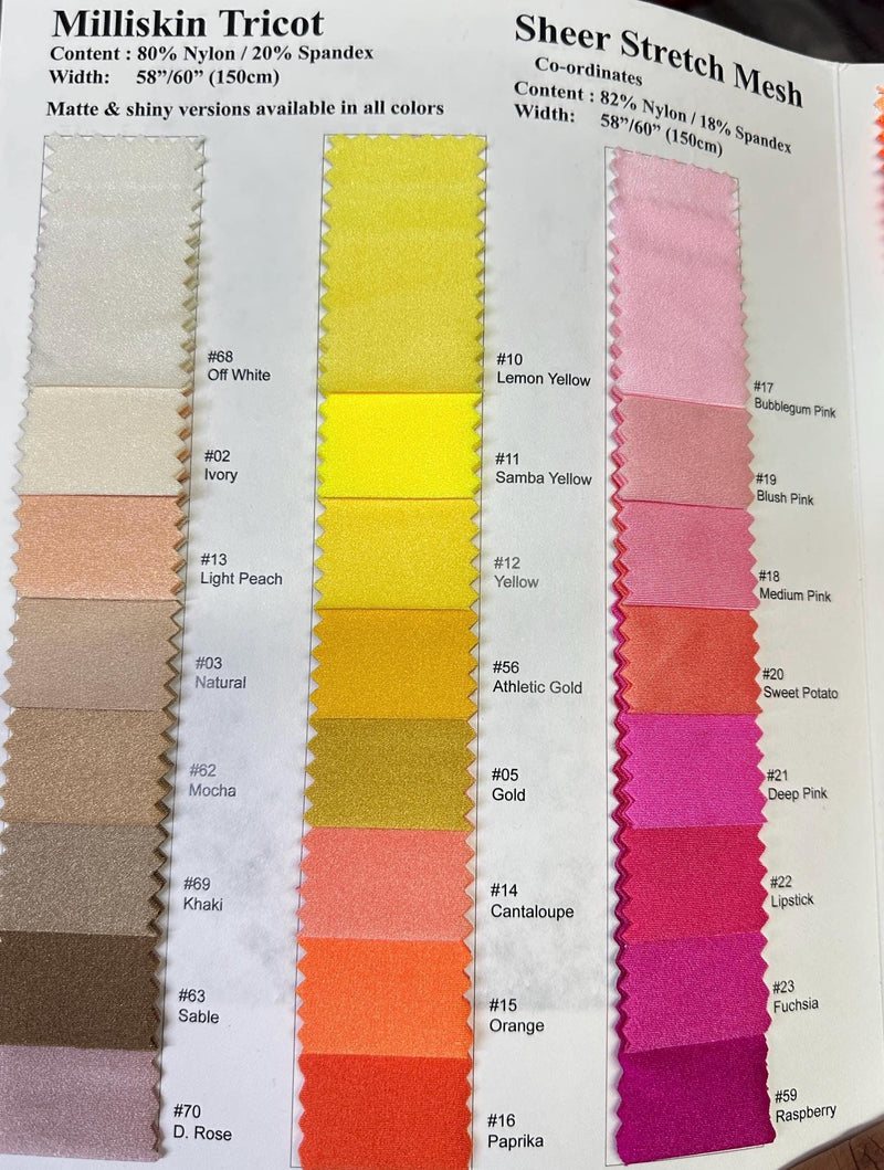 Milliskin Nylon Spandex Fabric – Premium 4‑Way Stretch-10