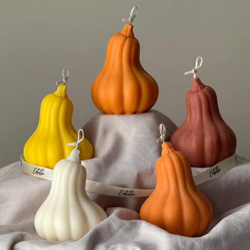Pumpkin Scented Soy Wax Candle: Autumn Decor, Fall Gift-5