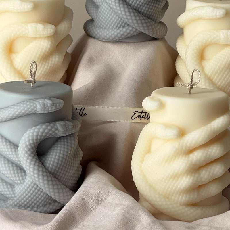 Snake Hand Pillar Candle: Serpent Design Candle, Mystical Decor, Gothic Home Accent-2